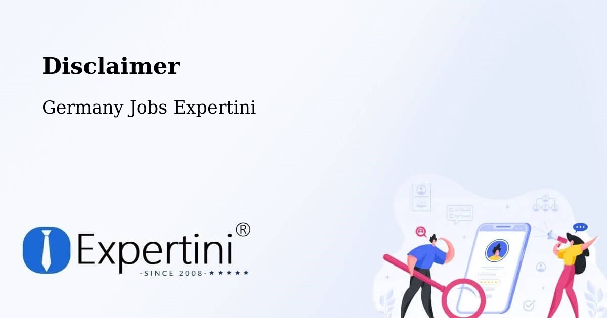 Disclaimer - Germany Jobs Expertini